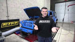 RIPP Superchargers Jeep Wrangler 36 Dyno Run [upl. by Scrivenor300]