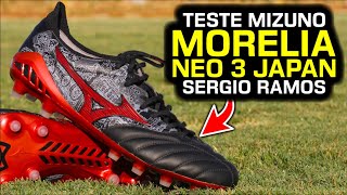 A Mizuno acertou de novo  Teste chuteira campo Mizuno Morelia Neo III SR4 Japan [upl. by Kempe]