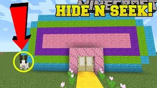 Minecraft LITTLE BUNNIES HIDE AND SEEK  Morph Hide And Seek  Modded MiniGame [upl. by Beard]