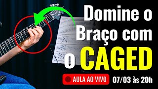 Como Dominar o Braço da Guitarra com o CAGED  Aula ao Vivo  Vilmar Gusberti [upl. by Losyram]