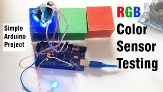 RGB Color Sensor Project  TCS3200TCS3210 [upl. by Parent917]