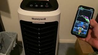 Honeywell TC10PEU Evaporative Cooler Sound  Temp and Output of Air Tests [upl. by Sidon970]