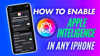 APPLE INTELLIGENCE Activated Get AI in Your iPhone X 11 12 13 and 14 Series Now 🔥🔥🔥 [upl. by Ynaffit894]