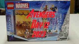 LEGO MARVEL AVENGERS 2023 ADVENT CALENDAR DAY 12 [upl. by Anwad]