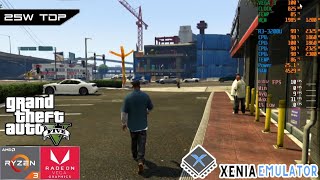 GTA V  Xenia Canary Xbox 360 Emulator  AMD Ryzen 3 3200U Vega 3 [upl. by Chafee534]