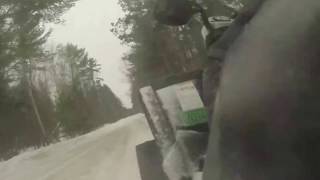 Polaris Sportsman 700 Twin on Tracks Driving the Beast [upl. by Cesaro]