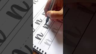 BEGINNER CALLIGRAPHY 🖊️🎀 brushpencalligraphy handlettering handwriting calligraphytutorial [upl. by Anawad]