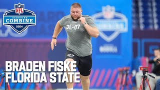 Braden Fiskes FULL 2024 NFL Scouting Combine On Field Workout [upl. by Nudd]