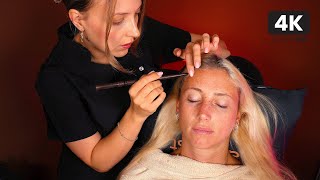 ASMR Gentle Micro Attention 💆‍♀️ Hairline Adjustments amp Hair Play For Sleep  Real Person [upl. by Ataga]