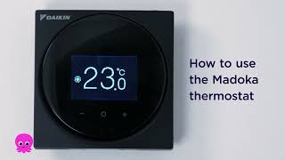 How to use your Daikin heat pump thermostat [upl. by Yeltsew]