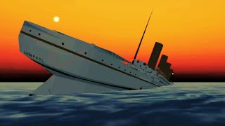 BRITANNIC sinking 2000 ShipM3D [upl. by Hgierb]