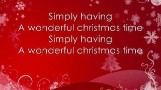 Paul McCartney  Wonderful Christmas time lyrics on screen [upl. by Lindahl]