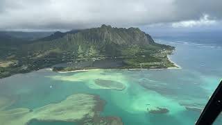 Oahu helicopter tour Dec 2021 [upl. by Zetnod]