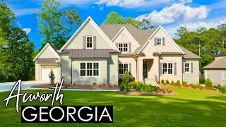 NEW Luxury Home for Sale in GATED GOLF COURSE Community NW of ATLANTA  Ultimate Dream Home Tour [upl. by Zigmund]