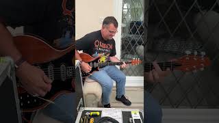 Brian May Guitar Rig replica played by James Barber We Will Rock You Musical Guitarist [upl. by Hallee]