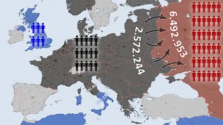 World War II Every Day with Army Sizes [upl. by Virginie]