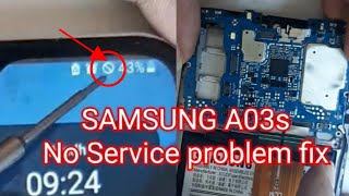 Samsung A03s No Service ProblemNo Network SIM card Auto Detected Issues Fixsim card not showing [upl. by Sapphire607]