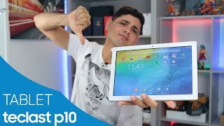 TECLAST P10  UM TABLET GRANDALHÃO MAS SEM ORIGINALIDADE Resenha  Review [upl. by Newsom]