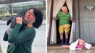 Grandparents Meet Grandchild for the First Time Emotional Surprises 😭😭😭 [upl. by Ashlen396]