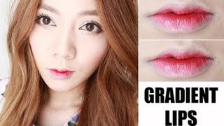 KOREAN GRADIENT LIPS TUTORIAL [upl. by Noryv]