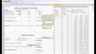 PAYROLL EXCEL  TAX TABLE TRICKS [upl. by Esnofla]