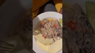 Delicious traditional Jamaican rundown 🇯🇲 food foodie jamaica [upl. by Sontag570]