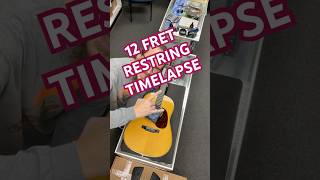 12 Fret Restring timelapse guitarstore martinguitar [upl. by Gallenz227]