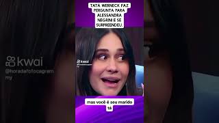 Alessandra Negrini surpreende Tatá Werneck [upl. by Nesila]