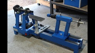 tornio per legno fai da te homemade wood lathe [upl. by Ellennej]