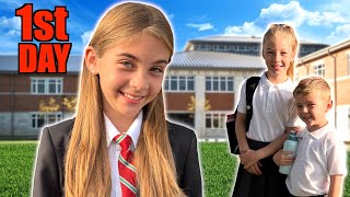 Hollys FIRST DAY AT SECONDARY SCHOOL spend the week with us [upl. by Hegyera206]