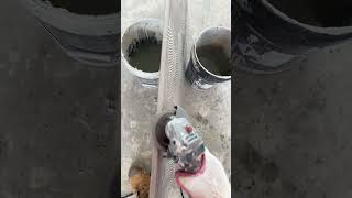 How to cut 45 angle the tile edge with normal angle grinder [upl. by Pelag]