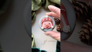 🎄Simple Christmas cookie decorating for beginners cookiedecorating christmas royalicing [upl. by Lorak]