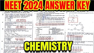 NEET 2024 CHEMISTRY Question Paper with Answer Key  ERRORLESS [upl. by Wrench]