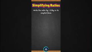 Simplifying Ratios shorts educationalshorts mathshorts ratios [upl. by Nare]