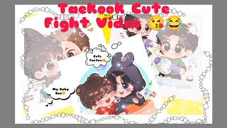 Taekook funny video 🐰🐯 taekook bts taekooklovestoryhindidubbed [upl. by Zina]