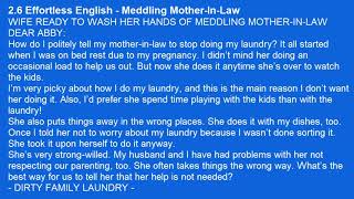 A J Hoge 2 6 Effortless English – Meddling Mother In Law [upl. by Toh223]