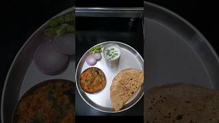 Simple Maharashtrian lunch thalishareampsubscribe channel for more recipes😊🙏 [upl. by Akeimahs159]