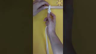 DIY MACRAMÊ Variação NÓ LAÇADA [upl. by Ymeon]