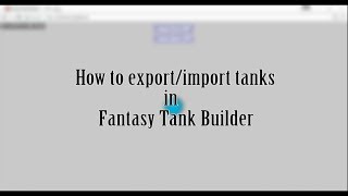 How to exportimport tanks in Diepio fantasy tank builder [upl. by Belden379]