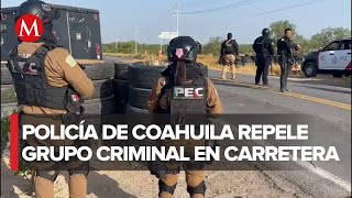 Policías repelen agresión de grupo criminal en Coahuila [upl. by Willow591]