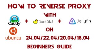 How to Reverse Proxy Jellyfin  Caddy  Duckdns on Ubuntu 2404220420041804 Beginners Guide [upl. by Tower]