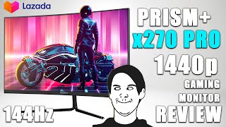 PRISM X270 PRO REVIEW amp ASSEMBLY FROM LAZADA SHOPEE  CHEAPEST 1440P 144hz Gaming Monitor [upl. by Oremo36]