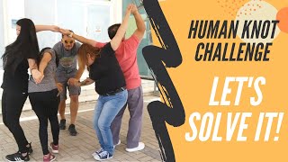 Human Knot Challenge HOW TO PLAY amp SOLUTION [upl. by Nosde]