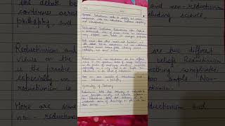 pyschology Assignment on Reductionism vs non Reductionism [upl. by Oedama]