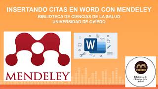 Insertar Citas en Word con Mendeley [upl. by Eitsim]