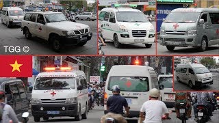 SPECIAL 7 Ambulances Responding At Once Ho Chi Minh City Vietnam [upl. by Inahc]