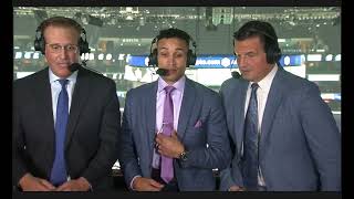 Hot Mic John Forslund and Eddie Olczyk quotskirmishquot after 101322 Kings game [upl. by Thibaud310]