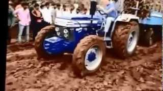 Farmtrac 6050 4X4 vs New Holland 3630 on trolley [upl. by Nim]