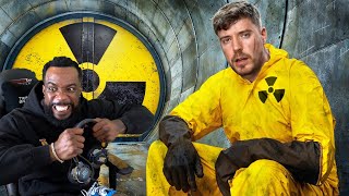 MrBeasts Survive 100 Days In Nuclear Bunker Win 500000 Reaction [upl. by Arualana557]