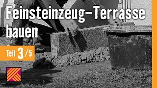 Version 2013 FeinsteinzeugTerrasse bauen  Kapitel 3  Randsteine setzen [upl. by Dreyer]